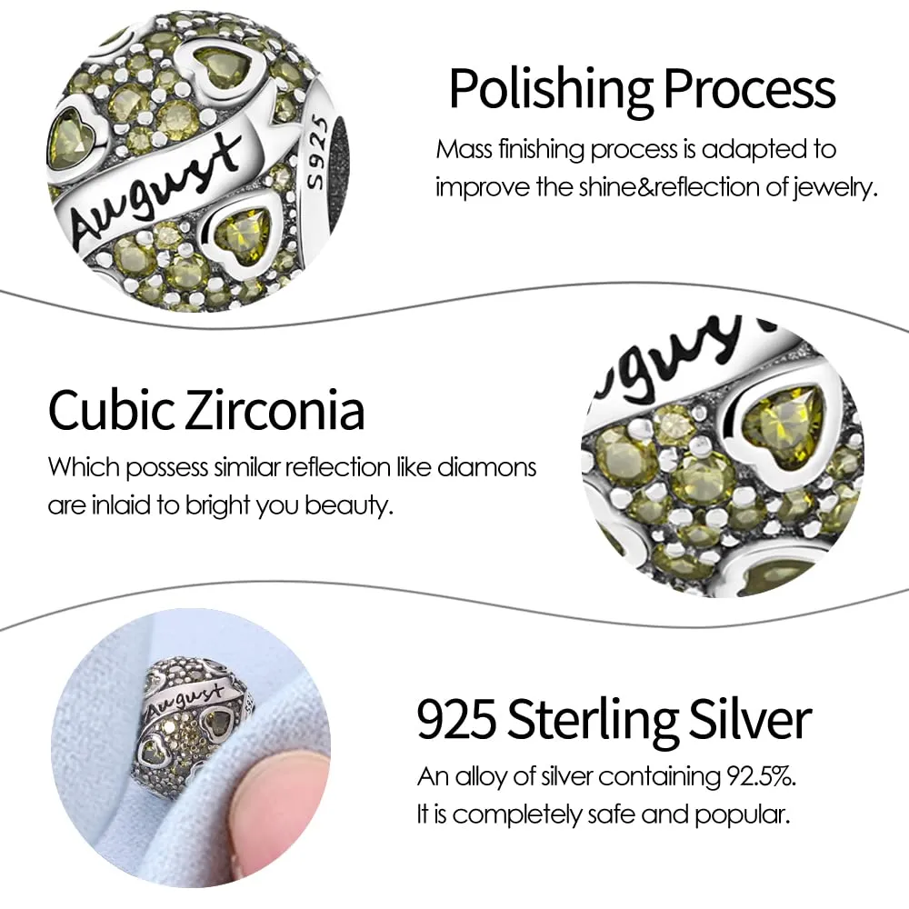 Pandach Ciondolo in Argento Sterling 925 con Cubic Zirconia per Braccialetti e Collane Europei - immagine 4