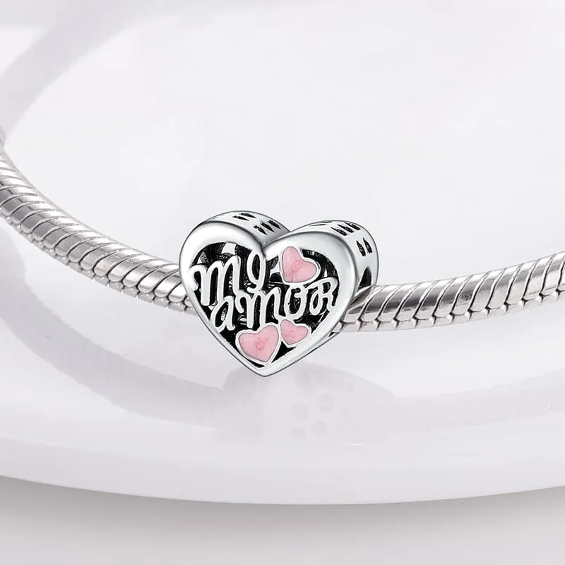 Pandach Ciondolo Argento Sterling 925 con Cubic Zirconia per Braccialetti e Collane Europei - immagine 2