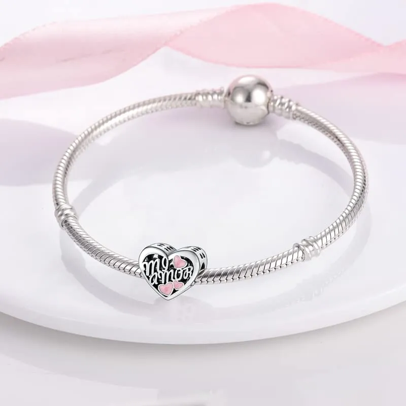 Pandach Ciondolo Argento Sterling 925 con Cubic Zirconia per Braccialetti e Collane Europei - immagine 3