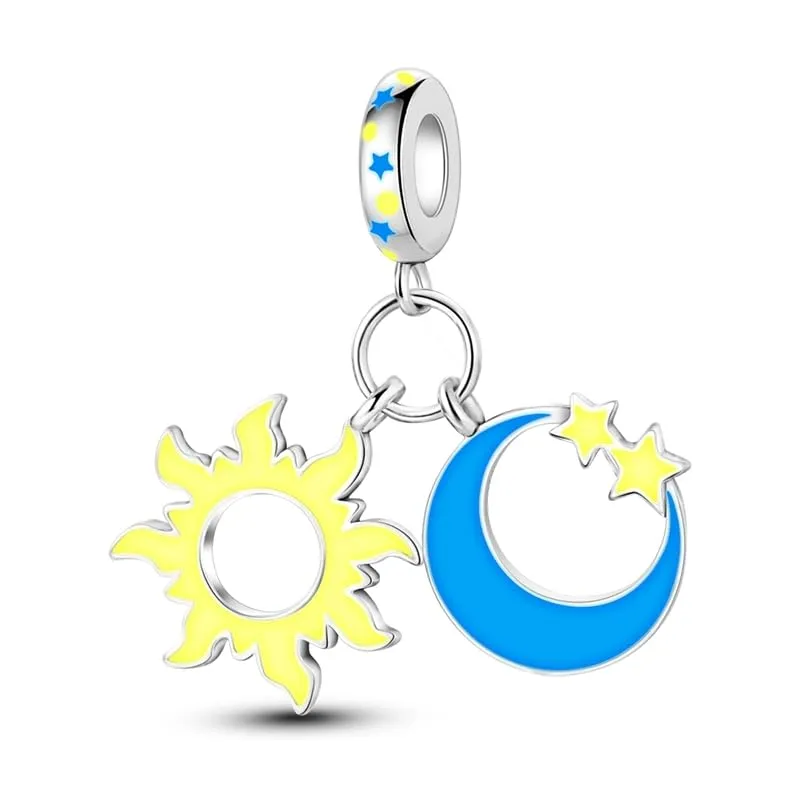 Pandach Bead Charm in Argento Sterling 925 con Cubic Zirconia per Braccialetti e Collane European Style - immagine 1