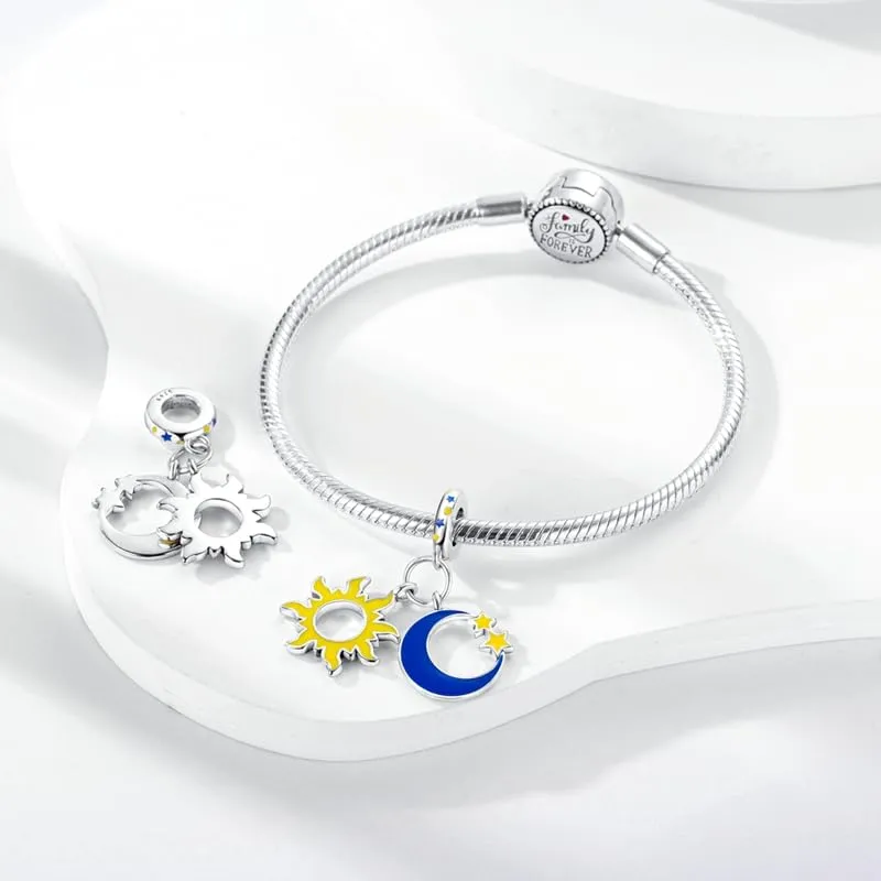 Pandach Bead Charm in Argento Sterling 925 con Cubic Zirconia per Braccialetti e Collane European Style - immagine 4