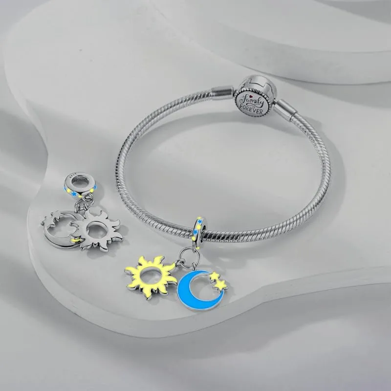 Pandach Bead Charm in Argento Sterling 925 con Cubic Zirconia per Braccialetti e Collane European Style - immagine 5
