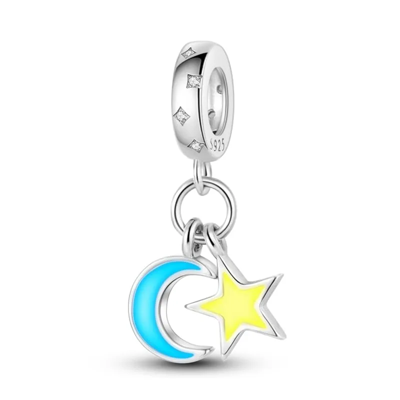 Pandach Bead Charm in Argento Sterling 925 con Cubic Zirconia per Braccialetti e Collane Europee - immagine 1