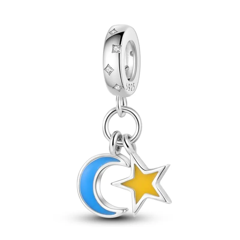 Pandach Bead Charm in Argento Sterling 925 con Cubic Zirconia per Braccialetti e Collane Europee - immagine 2