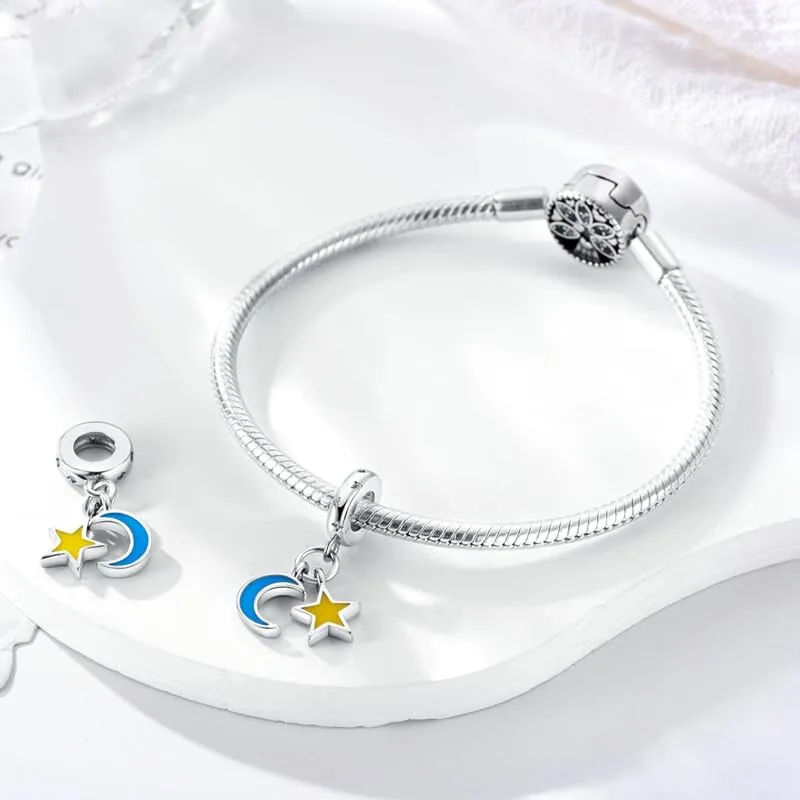 Pandach Bead Charm in Argento Sterling 925 con Cubic Zirconia per Braccialetti e Collane Europee - immagine 4