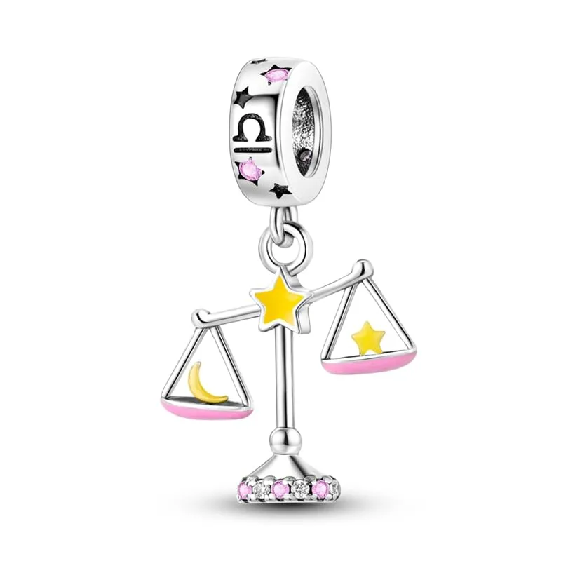 Pandach Bead Charm in Argento Sterling 925 con Cubic Zirconia per Braccialetti e Collane Europei - immagine 1