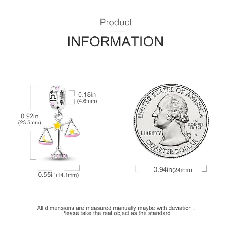 Pandach Bead Charm in Argento Sterling 925 con Cubic Zirconia per Braccialetti e Collane Europei - immagine 5