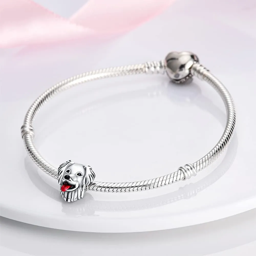 Pandach Bead Charm Ciondolo Argento Sterling 925 con Cubic Zirconia per Braccialetti e Collane Europei - immagine 2