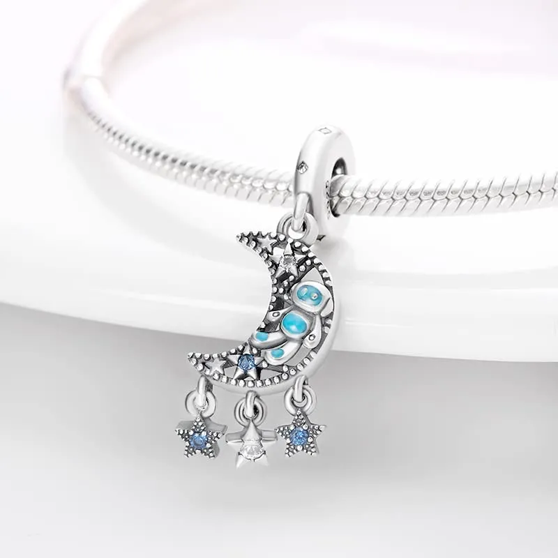 Pandach Ciondolo in Argento Sterling 925 con Cubic Zirconia per Braccialetti e Collane Europei - immagine 2