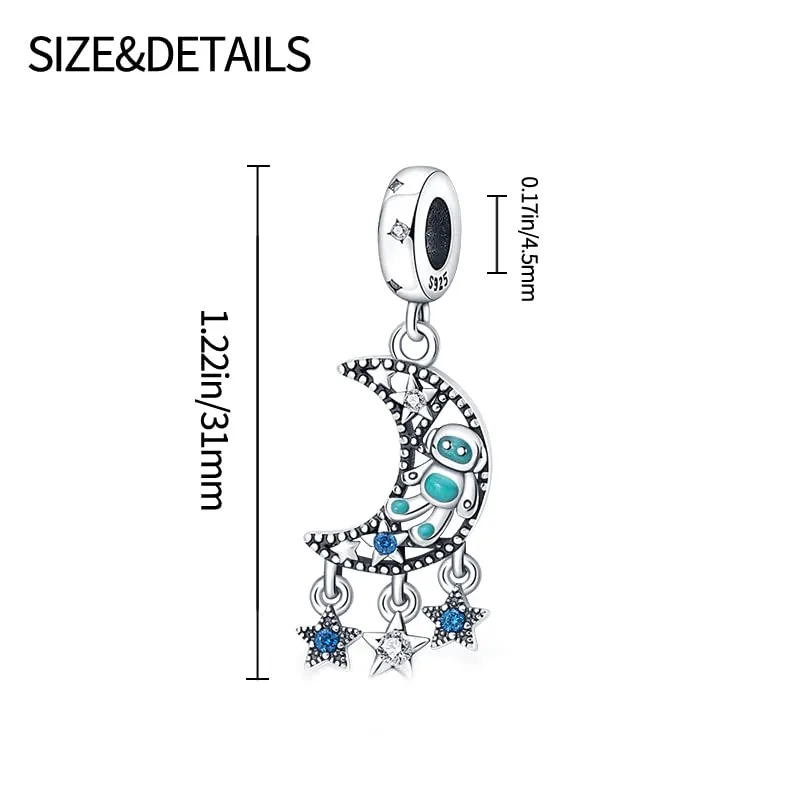 Pandach Ciondolo in Argento Sterling 925 con Cubic Zirconia per Braccialetti e Collane Europei - immagine 4