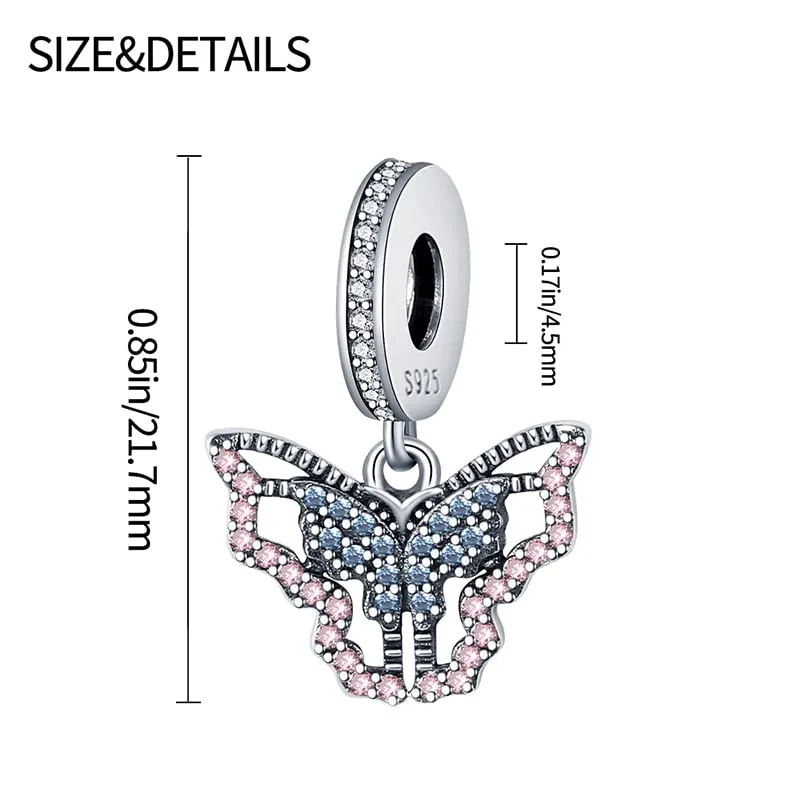 Pandach Ciondolo in Argento Sterling 925 con Cubic Zirconia per Braccialetti e Collane Europee - immagine 5