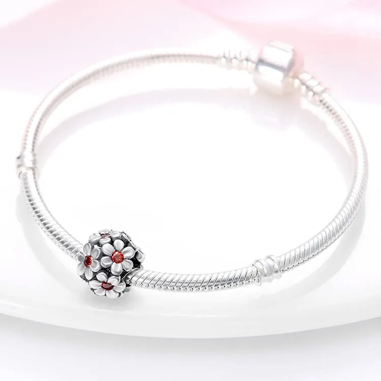 Pandach Bead Charm in Argento Sterling 925 con Cubic Zirconia per Braccialetti e Collane - immagine 3