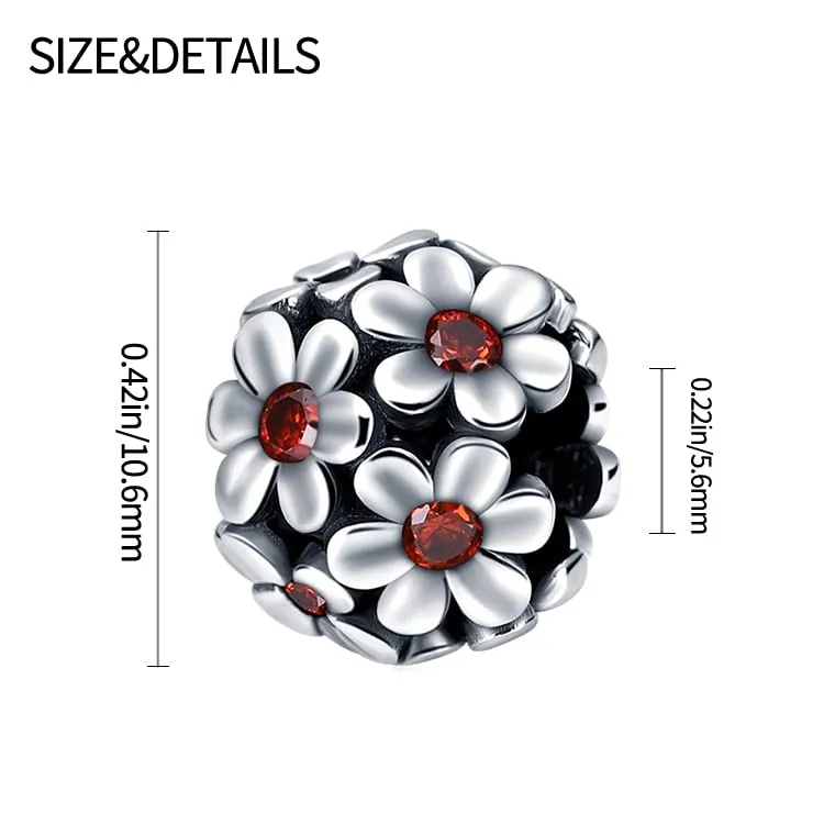 Pandach Bead Charm in Argento Sterling 925 con Cubic Zirconia per Braccialetti e Collane - immagine 5
