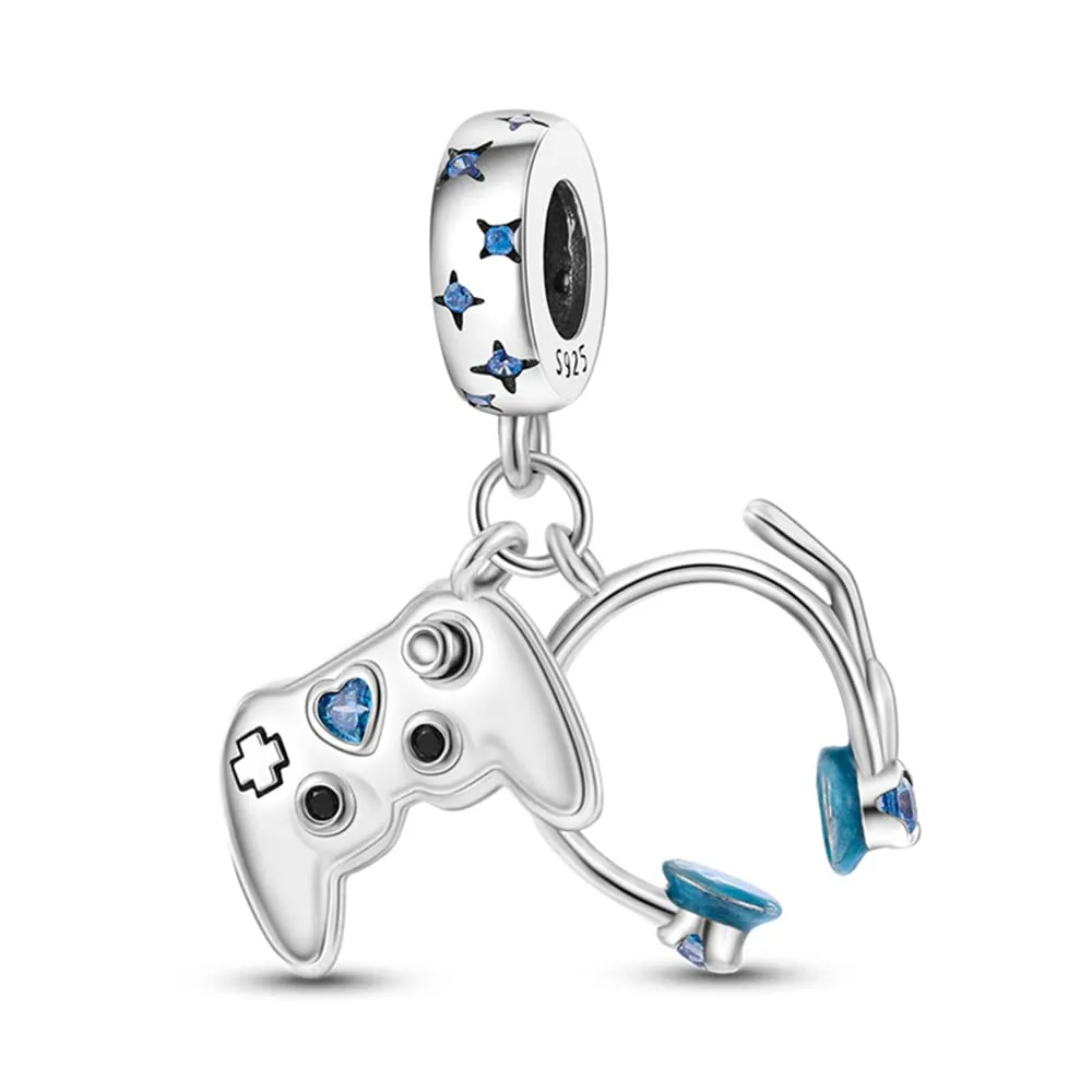 Pandach Bead Charm in Argento Sterling 925 con Cubic Zirconia per Braccialetti e Collane Europei - immagine 1