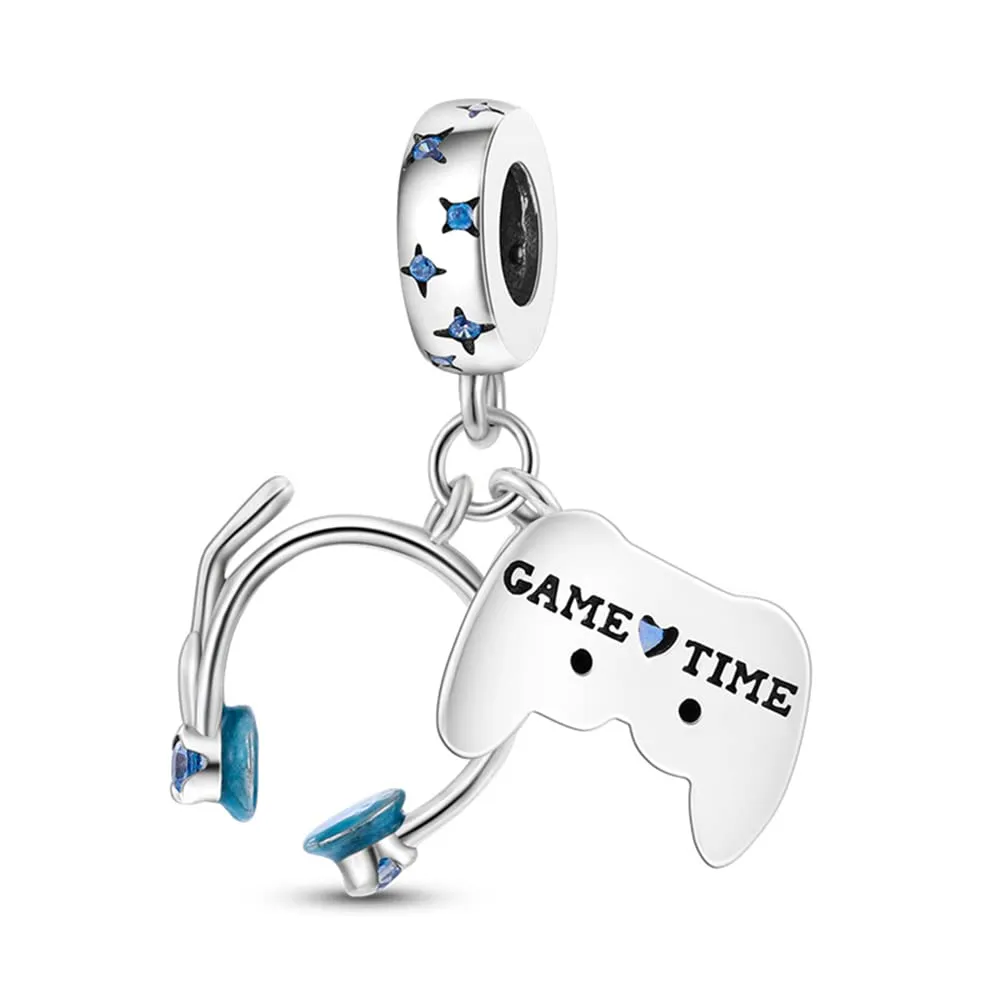 Pandach Bead Charm in Argento Sterling 925 con Cubic Zirconia per Braccialetti e Collane Europei - immagine 2