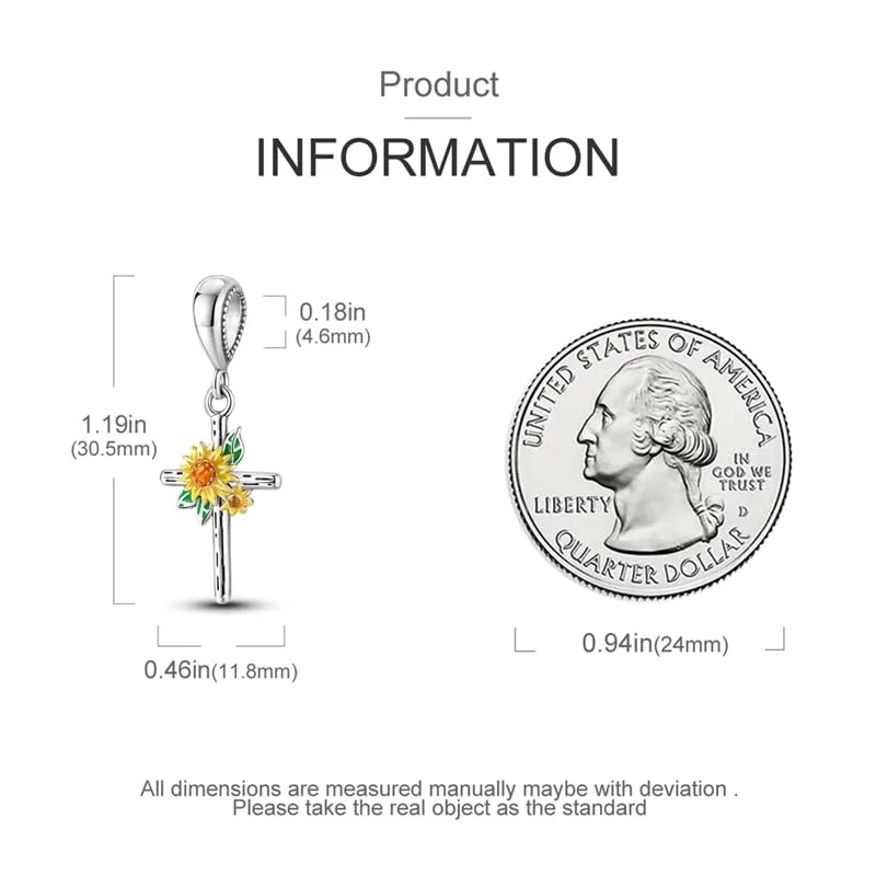 Pandach Bead Charm Ciondolo Argento Sterling 925 con Cubic Zirconia per Braccialetti e Collane Europei - immagine 5