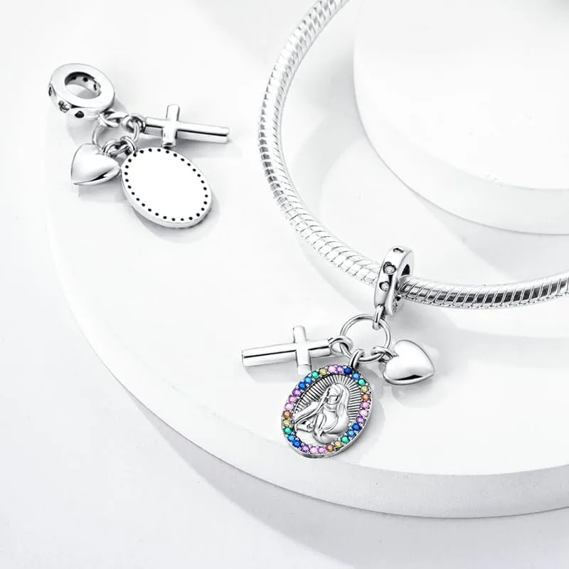 Pandach Bead Charm in Argento Sterling 925 con Cubic Zirconia per Braccialetti e Collane Europee - immagine 2