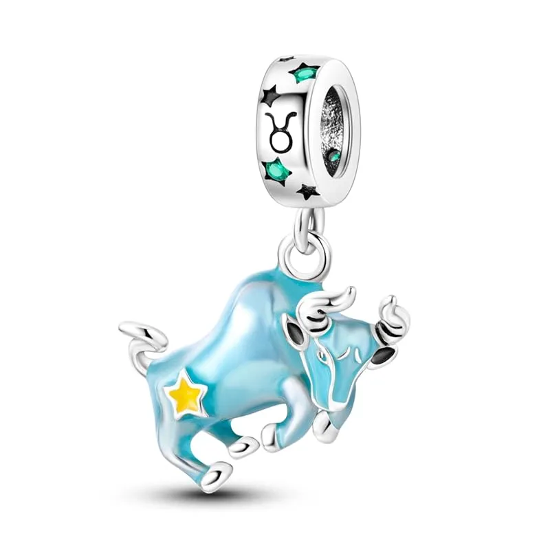 Pandach Bead Charm in Argento Sterling 925 con Cubic Zirconia per Braccialetti e Collane European Style - immagine 1