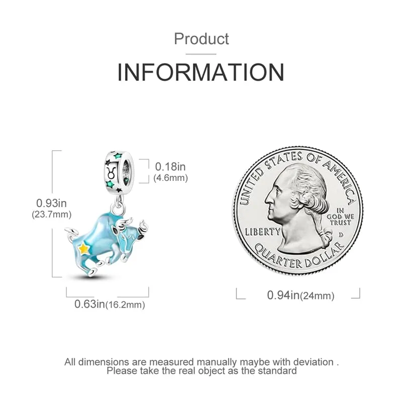 Pandach Bead Charm in Argento Sterling 925 con Cubic Zirconia per Braccialetti e Collane European Style - immagine 5