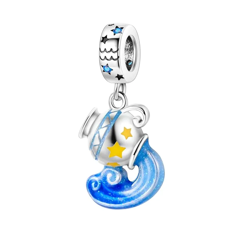 Pandach Bead Charm in Argento Sterling 925 con Cubic Zirconia per Braccialetti e Collane Europee - immagine 1