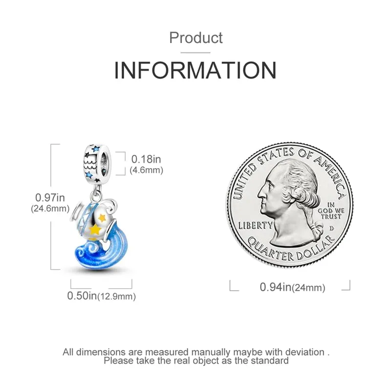 Pandach Bead Charm in Argento Sterling 925 con Cubic Zirconia per Braccialetti e Collane Europee - immagine 4