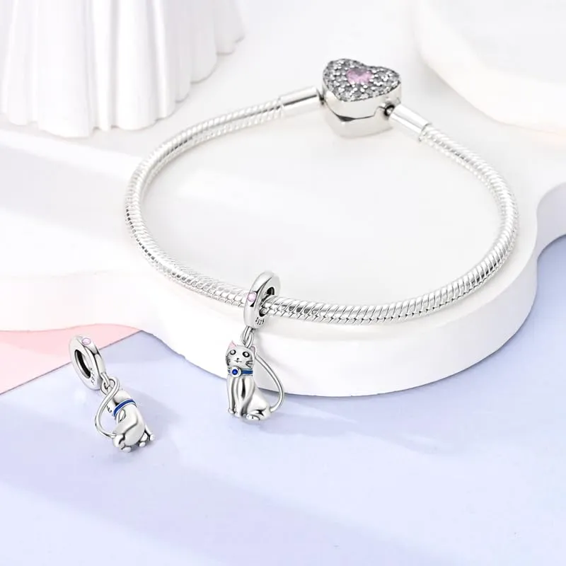 Pandach Bead Charm in Argento Sterling 925 con Cubic Zirconia per Braccialetti e Collane Europee - immagine 3
