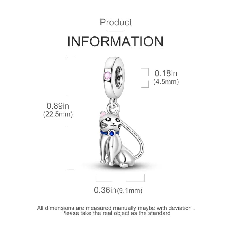 Pandach Bead Charm in Argento Sterling 925 con Cubic Zirconia per Braccialetti e Collane Europee - immagine 5