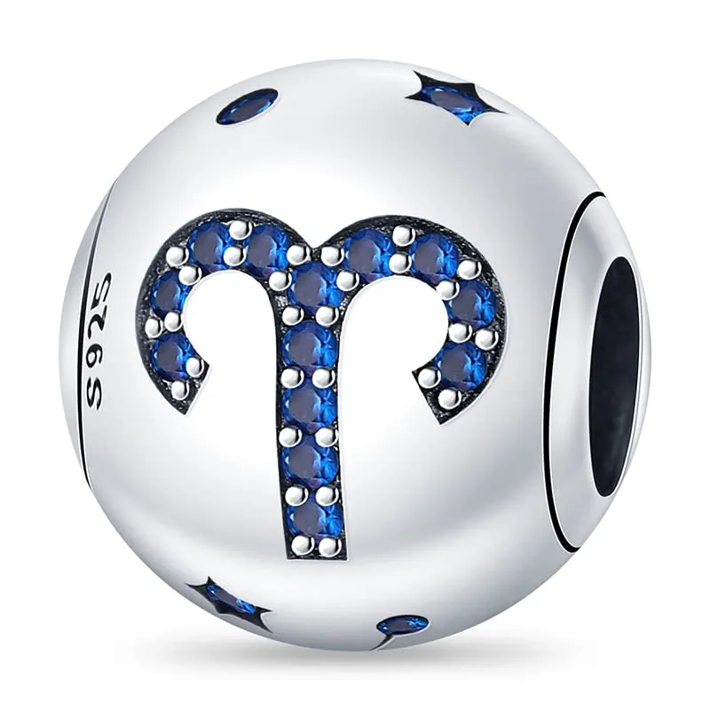 Pandach Bead Charm in Argento Sterling 925 con Cubic Zirconia per Braccialetti e Collane Europei - immagine 1