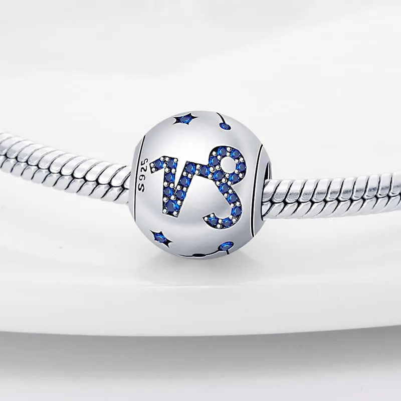 Pandach Bead Charm Ciondolo Argento Sterling 925 con Cubic Zirconia per Braccialetti e Collane Europee - immagine 2