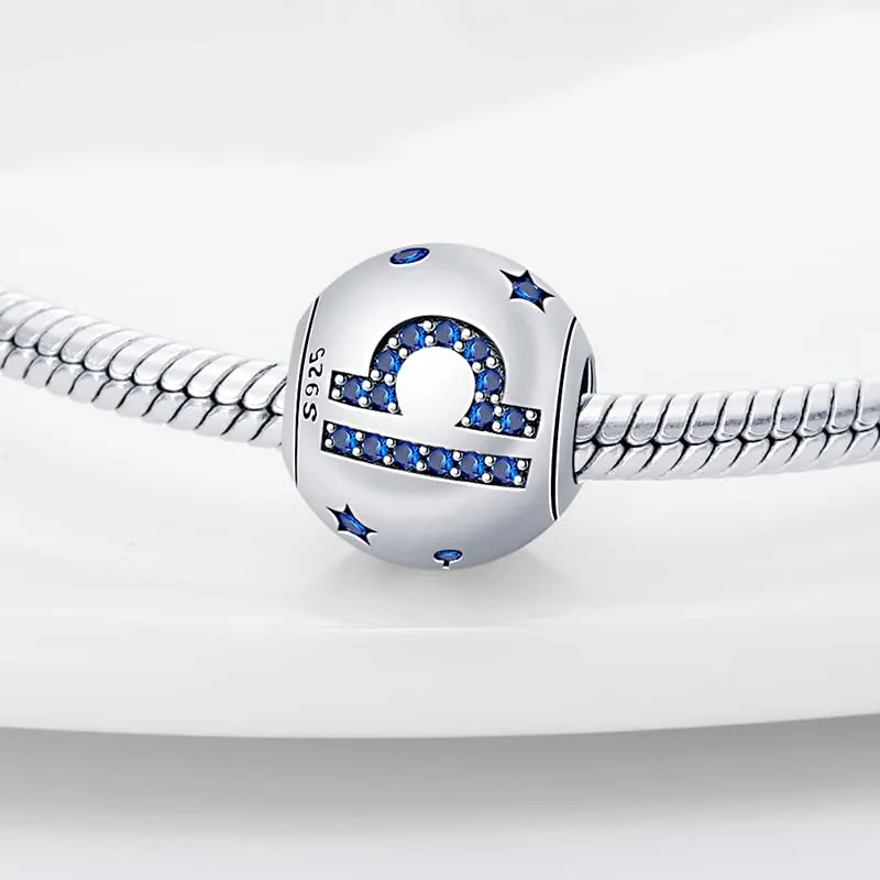 Pandach Bead Charm Ciondolo Argento Sterling 925 con Cubic Zirconia per Braccialetti e Collane Europei - immagine 2