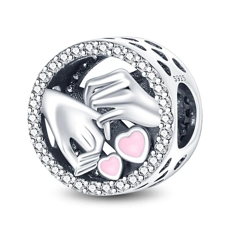 Pandach Bead Charm in Argento Sterling 925 con Cubic Zirconia per Braccialetti e Collane Europei - immagine 1