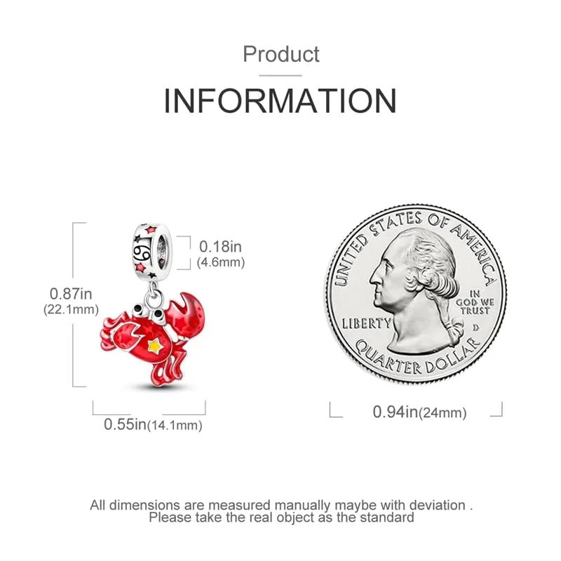 Pandach Bead Charm in Argento Sterling 925 con Cubic Zirconia per Braccialetti e Collane Europei - immagine 5