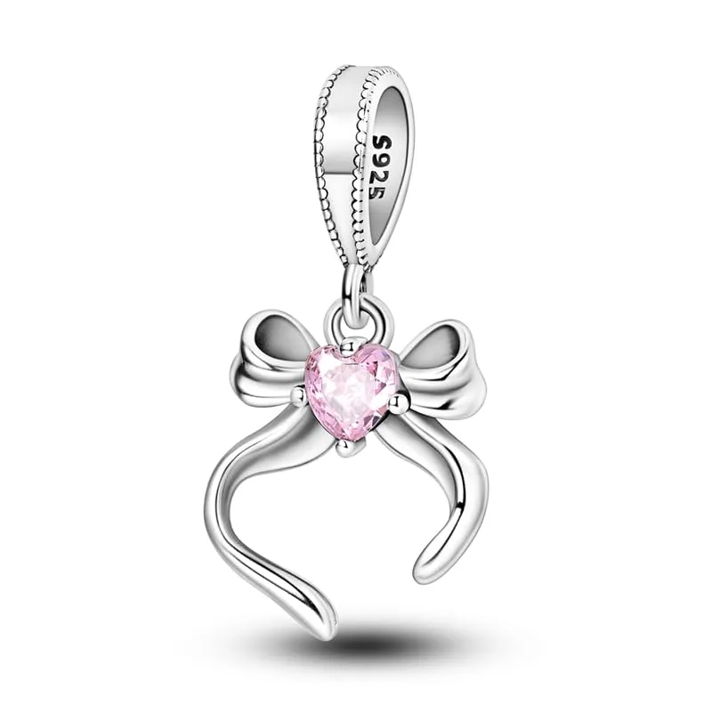 Pandach Bead Charm in Argento Sterling 925 con Cubic Zirconia per Braccialetti e Collane Europei - immagine 1