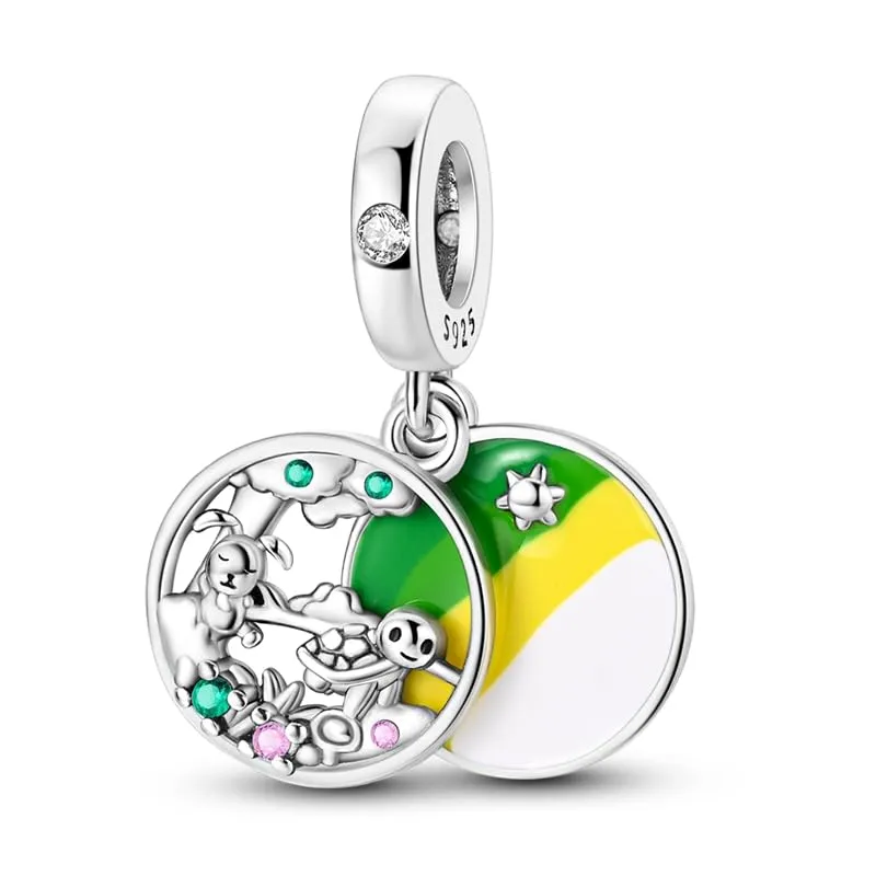 Pandach Bead Charm in Argento Sterling 925 con Cubic Zirconia per Braccialetti e Collane Europei - immagine 1