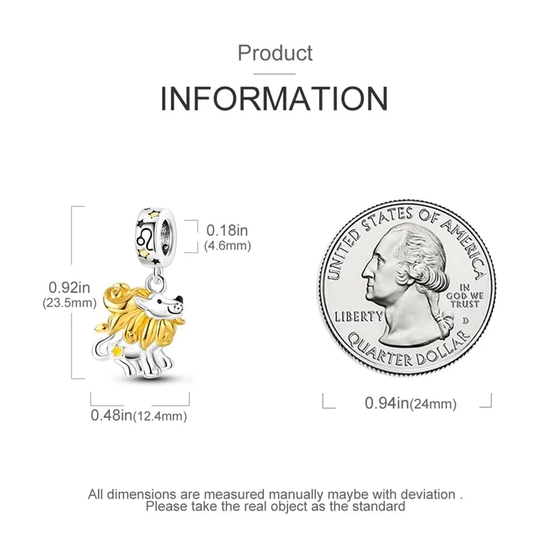 Pandach Bead Charm in Argento Sterling 925 con Cubic Zirconia per Braccialetti e Collane Europei - immagine 5