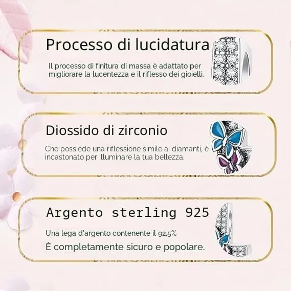 LNQOBU Ciondolo Lettera Alfabeto in Argento Sterling 925 con Zirconia 5A per Bracciali Pandora e Europei e Collane da Donna - immagine 5