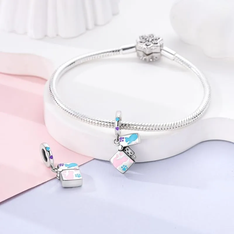 Pandach Bead Charm in Argento Sterling 925 con Cubic Zirconia per Braccialetti e Collane europei - immagine 2