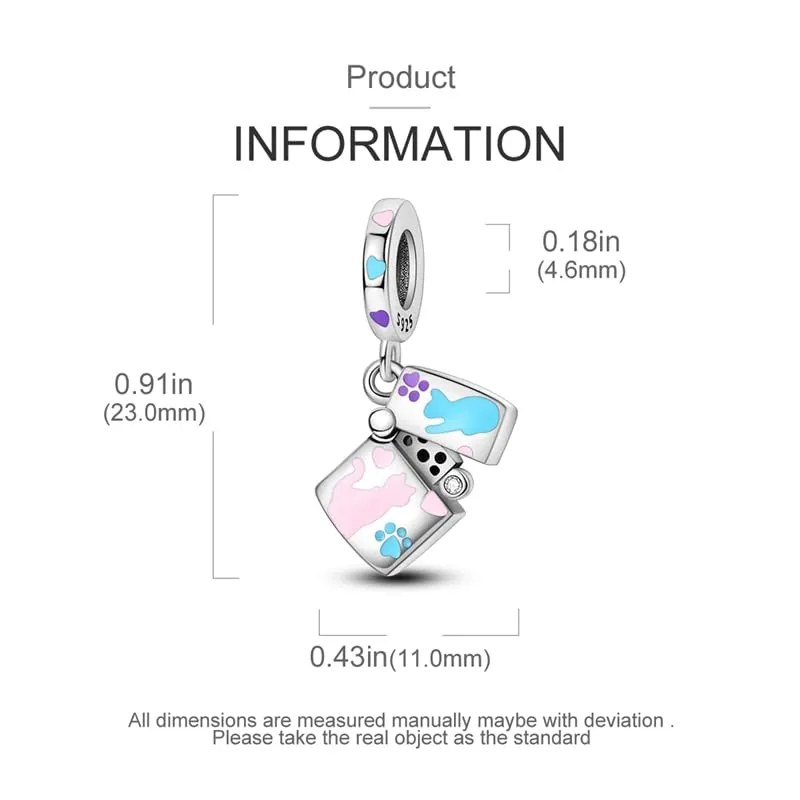 Pandach Bead Charm in Argento Sterling 925 con Cubic Zirconia per Braccialetti e Collane europei - immagine 3