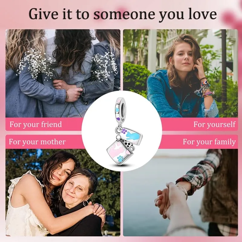 Pandach Bead Charm in Argento Sterling 925 con Cubic Zirconia per Braccialetti e Collane europei - immagine 5