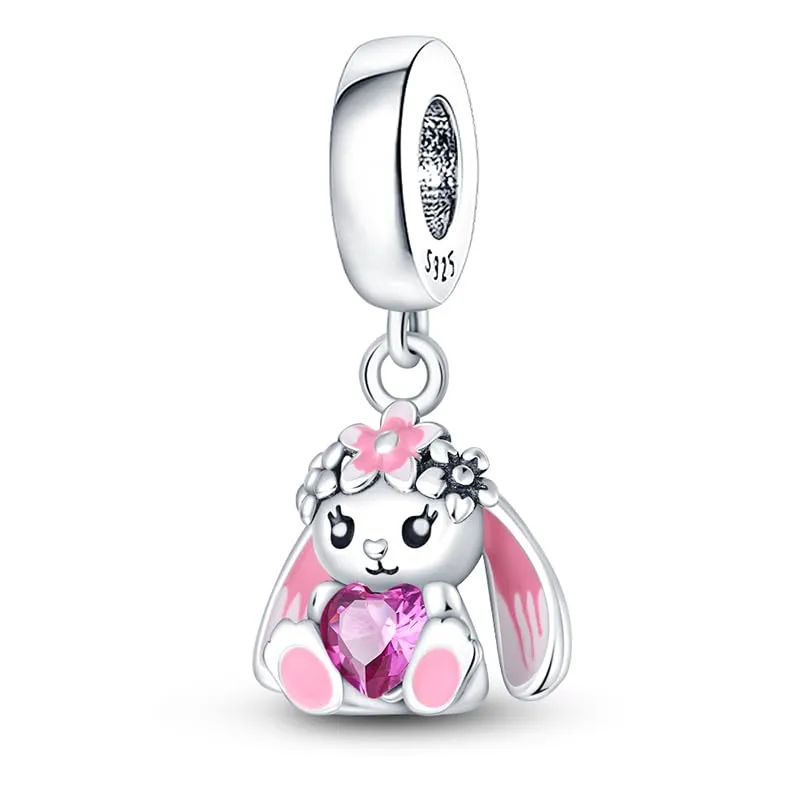 Pandach Bead Charm in Argento Sterling 925 con Cubic Zirconia per Braccialetti e Collane Europei - immagine 1