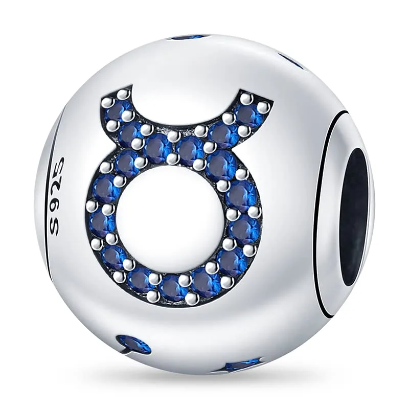 Pandach Bead Charm in Argento Sterling 925 con Cubic Zirconia per Braccialetti e Collane Europei - immagine 1