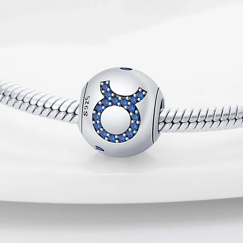 Pandach Bead Charm in Argento Sterling 925 con Cubic Zirconia per Braccialetti e Collane Europei - immagine 2
