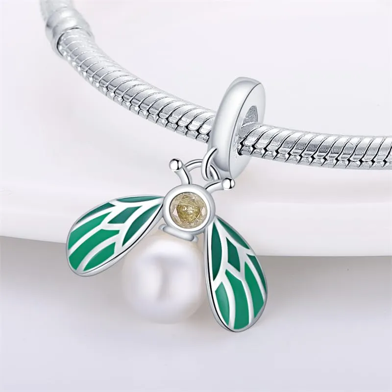 KUNSIR Ciondolo in Argento Sterling 925 con Cubic Zirconia per Braccialetti e Collane Europee - immagine 2