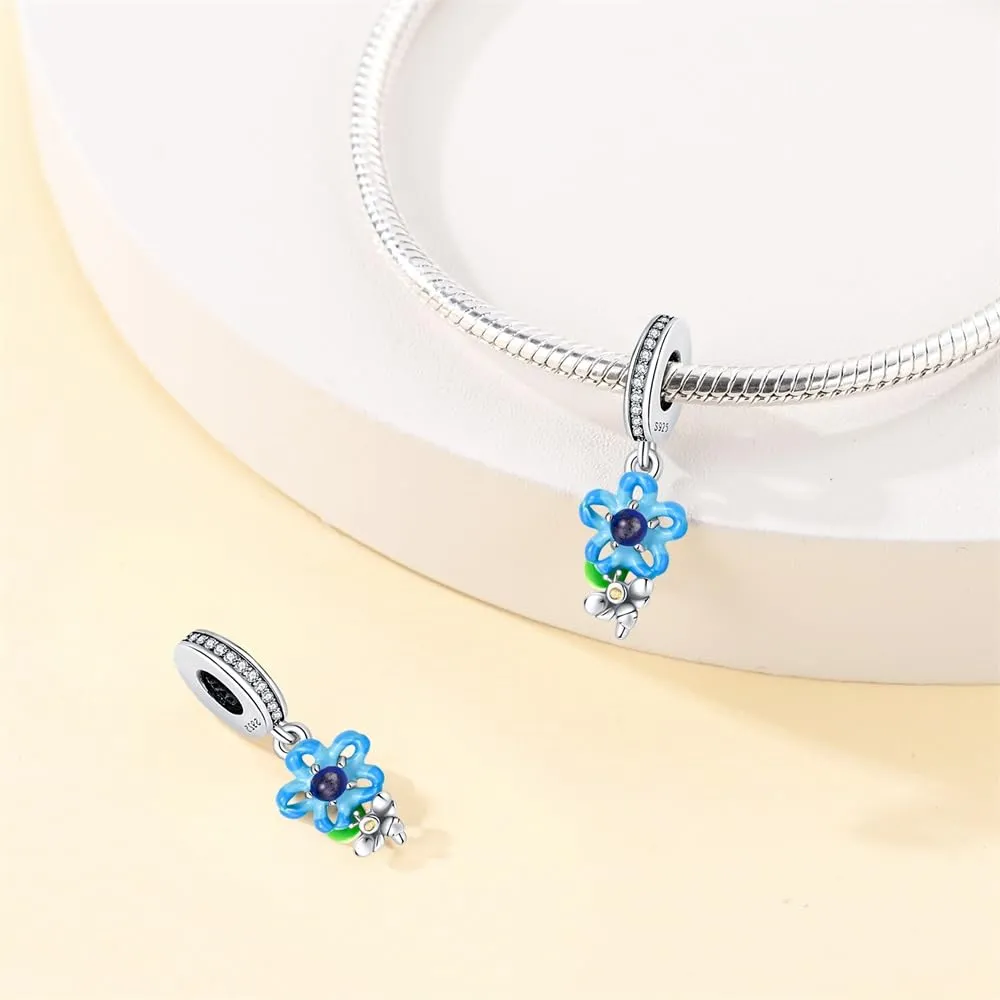 KUNSIR Bead Charm in Argento Sterling 925 con Cubic Zirconia per Braccialetti e Collane Europei - immagine 2