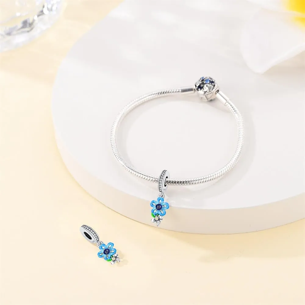 KUNSIR Bead Charm in Argento Sterling 925 con Cubic Zirconia per Braccialetti e Collane Europei - immagine 3
