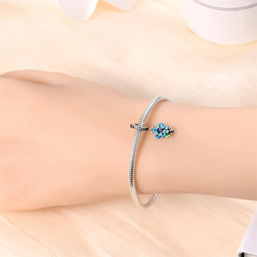 KUNSIR Bead Charm in Argento Sterling 925 con Cubic Zirconia per Braccialetti e Collane Europei - immagine 4