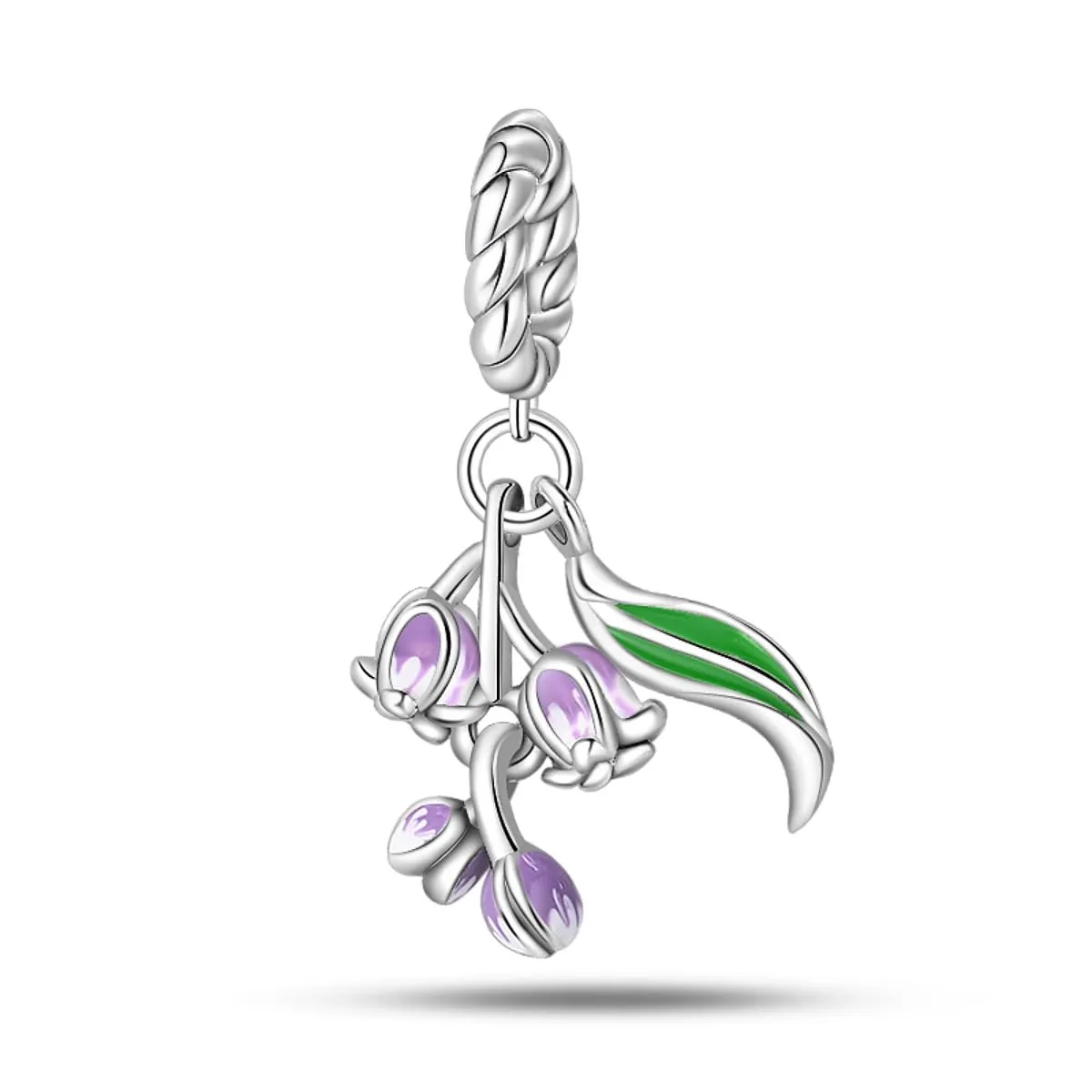 KUNSIR Bead Charm Ciondolo in Argento Sterling 925 con Cubic Zirconia per Braccialetti e Collane Europei - immagine 1