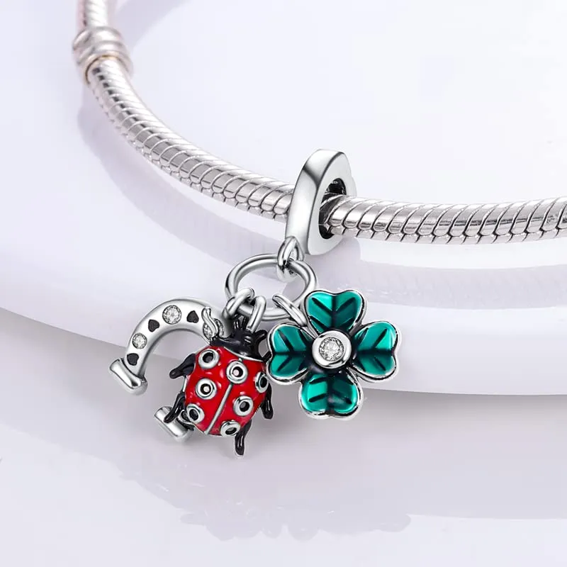 KUNSIR Ciondolo in Argento Sterling 925 con Cubic Zirconia per Braccialetti e Collane Europei - immagine 2