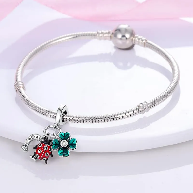 KUNSIR Ciondolo in Argento Sterling 925 con Cubic Zirconia per Braccialetti e Collane Europei - immagine 3