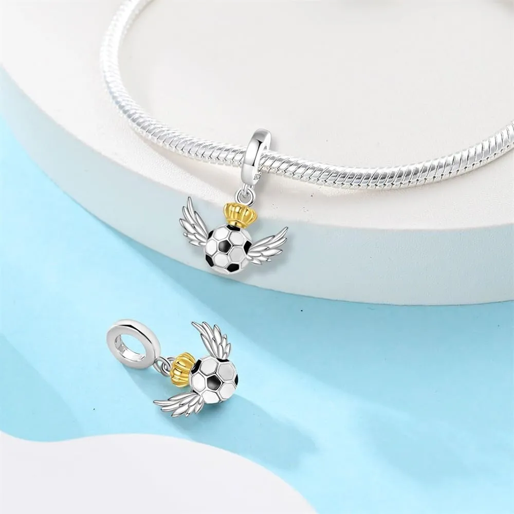 KUNSIR Bead Charm Ciondolo Argento Sterling 925 con Cubic Zirconia per Braccialetti e Collane Europei - immagine 2